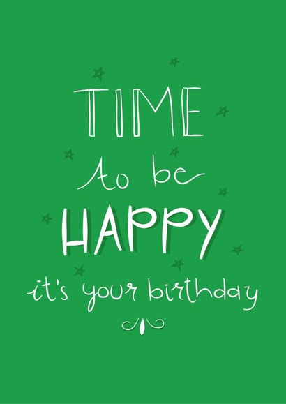 be happy Birthday Card 10805 created by The Happy Life Balance Co.