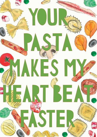 pasta pastalover Card 33717 created by Miss Bespoke Papercuts