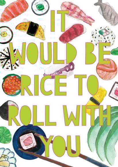 sushi hangout Card 33719 created by Miss Bespoke Papercuts