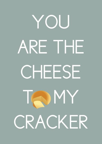 cheese cracker Love & Friendship Card 4231 created by Ilka Dickens