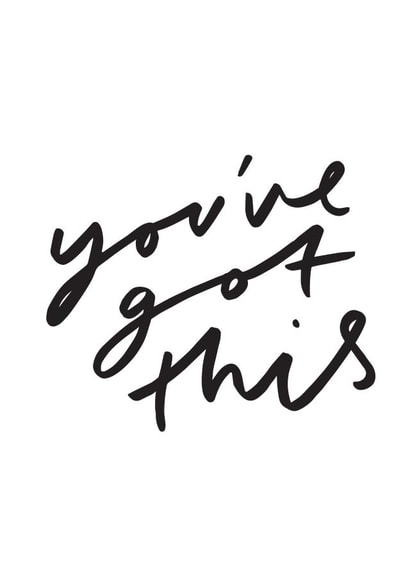 motivation positive Good Luck Card 10181 created by Old English Company