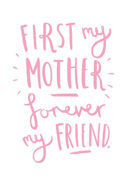 mum pink Birthday Card 10182 created by Old English Company