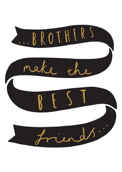 bro brother Birthday Card 10185 created by Old English Company