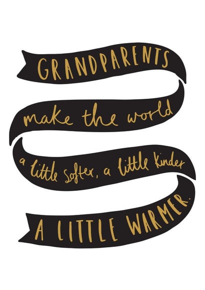 granny nanny Just because Card 10187 created by Old English Company