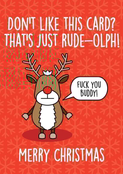xmas rudolph Christmas Card 8526 created by Thirty Mussels