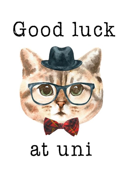 uni university Good Luck Card 10867 created by Emma M. Ezzie