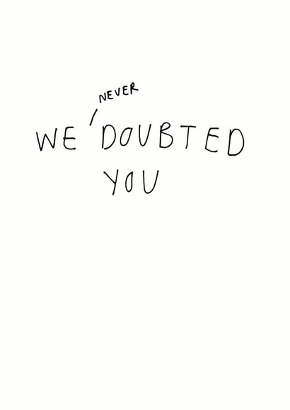 well done Congratulations Card 6569 created by Redback Cards