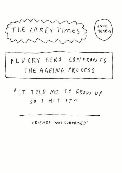 funny humour Birthday Card 28784 created by Redback Cards