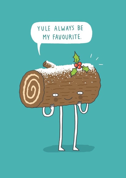 wordplay log Christmas Card 2159 created by Charly Clements