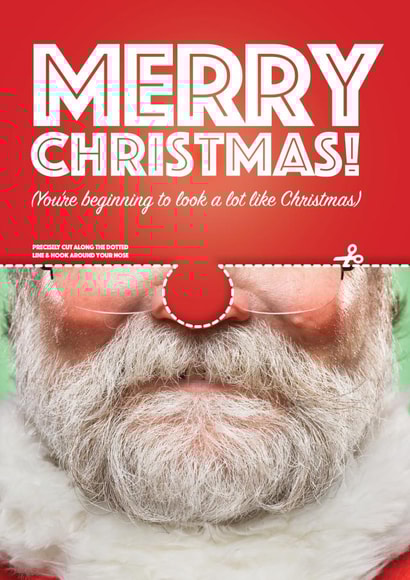 beard xmas Christmas Card 26493 created by PaperJam Print Co.