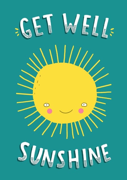 sunshine cute Get Well Card 2164 created by Charly Clements