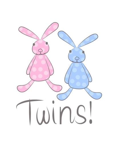 Cute Baby Twins Card created by Leah Roberts