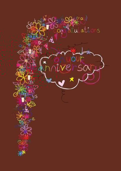 anniversary happy Card 33884 created by Hello You