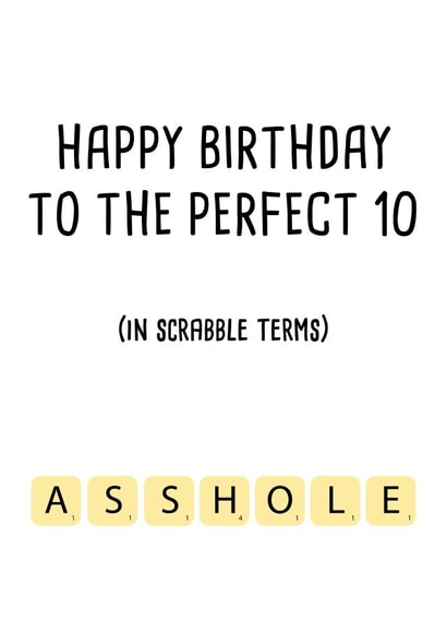 funny banter Birthday Card 9060 created by Pack a Punch Designs
