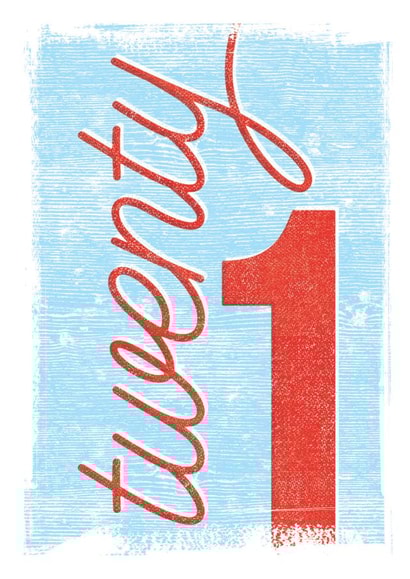 21 21st Birthday Card 26900 created by Joyful Joyful