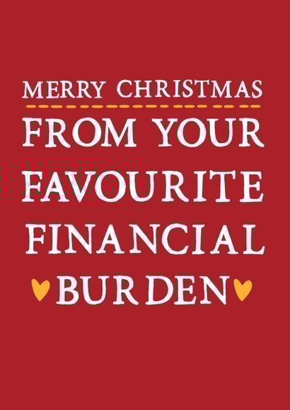 Funny Christmas card created by Zoe Brennan