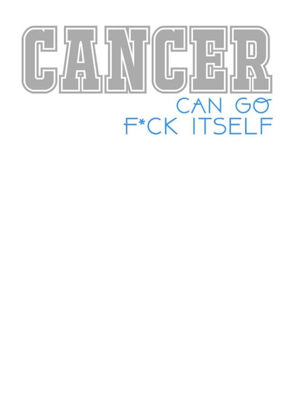 Cancer soon Thinking of you Card 8727 created by Silly Sentiments