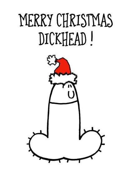 cock penis Christmas Card 9961 created by Adam Regester