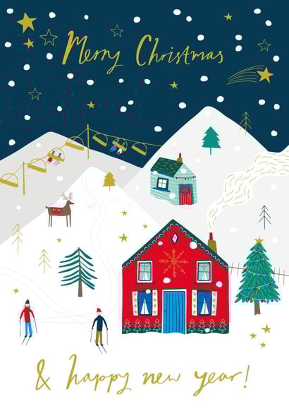 Mountain Scene Christmas Card created by Jessica Hogarth