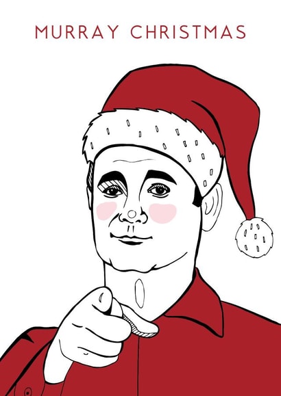 bill murray Christmas Card 28452 created by The Card Compony