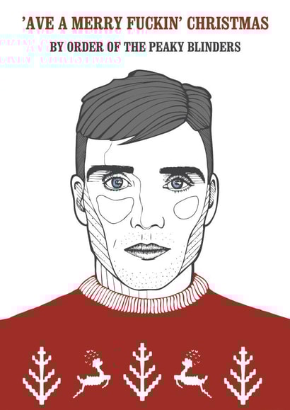 peaky blinders Christmas Card 28454 created by The Card Compony