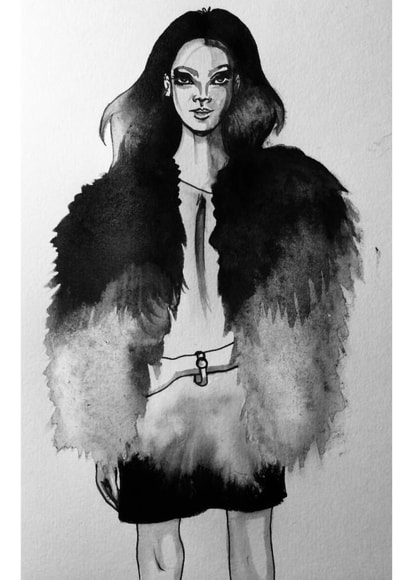 Fashion FashionIllustration Card 34018 created by Laura Tomasello