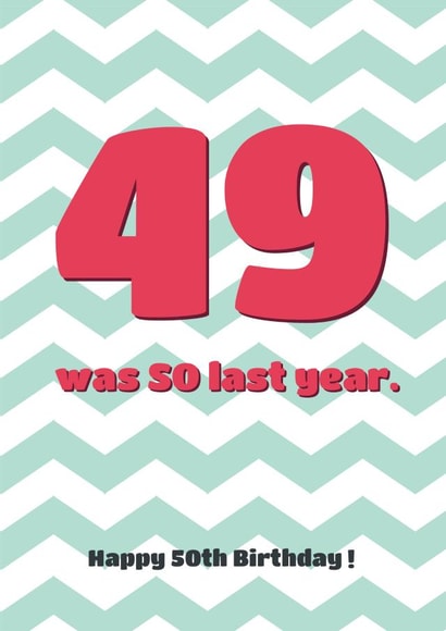 50 Male Birthday Card 3836 created by Wink Design - Michelle Roberts