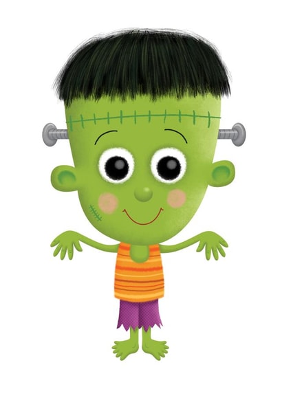 Halloween Frankenstein Card 34052 created by Chris Embleton-Hall Illustration