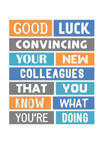 Funny New Job Card For Colleague - Sarcastic Card For Coworker created by SixElevenCreations