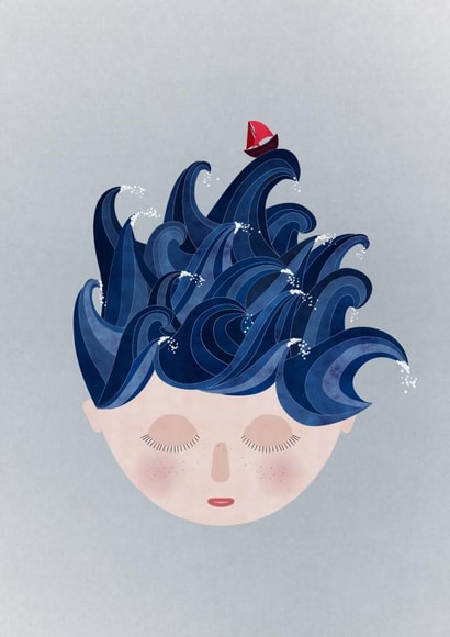 waves ship Card 25056 created by Mie Frey Damgaard