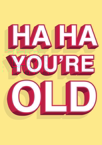 Funny Cheeky Birthday Card 7337 created by Rumble Cards