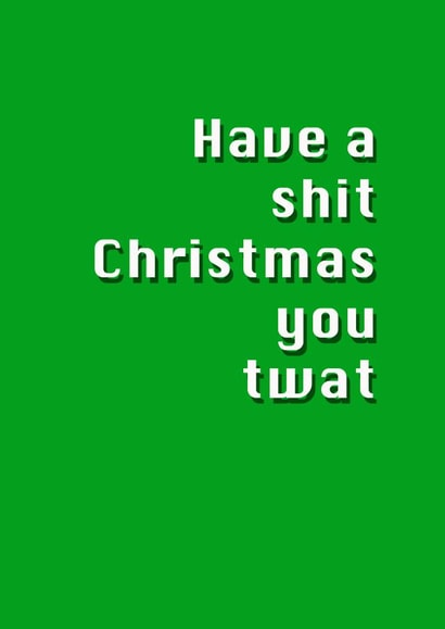 merry funny Christmas Card 29537 created by Potty Mouth