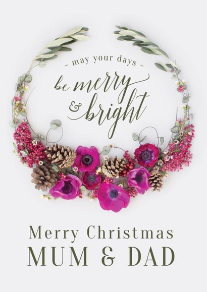 wreath may Christmas Card 30776 created by Love Lila Photography
