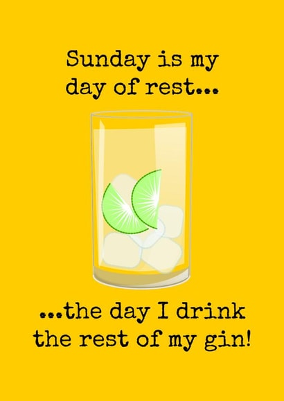 Gin G&T Birthday Card 25486 created by Doodle Dot Design Co