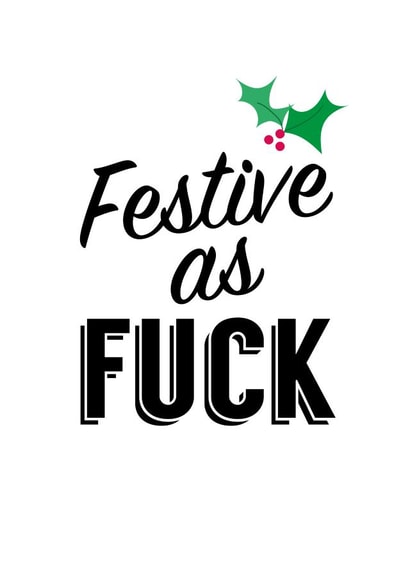 fuck funny Christmas Card 32894 created by STUDIO THIRTY TWO