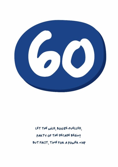 60 Birthday card created by PaperJam Print Co.