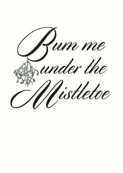 naughty rude Christmas Card 11896 created by Holy Flaps