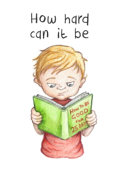 illustration funny Christmas Card 33823 created by Gibble Pot