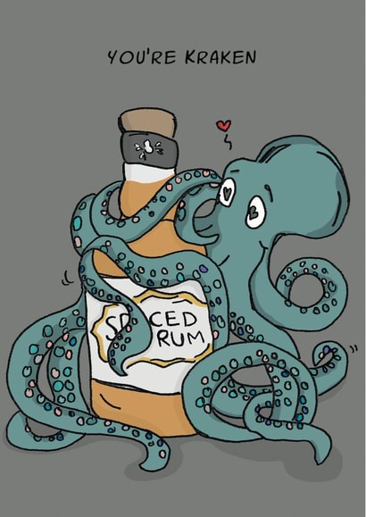 You're Kraken Anniversary Card created by Kat Willott