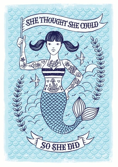 mermaid well done Exams Card 11340 created by Alexandra Snowdon