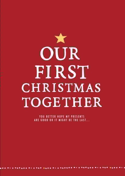 first husband Christmas Card 3685 created by Zoe Brennan