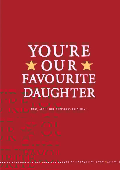 funny daughter Christmas Card 3691 created by Zoe Brennan