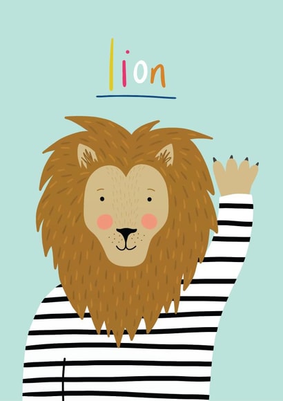 lion cat Card 28444 created by Hannah Stevens