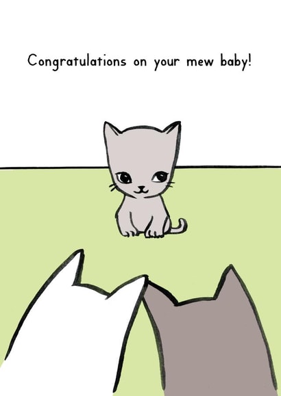 baby new New Baby Card 1646 created by Reigning Cats . . . and dogs