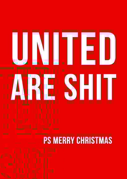 xmas manutd Christmas Card 11159 created by Offside Cards