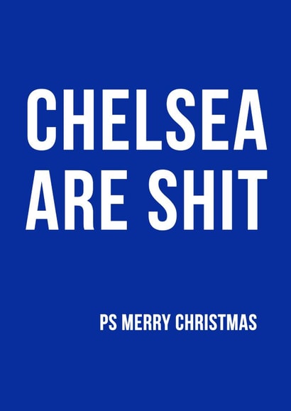 xmas chelsea Christmas Card 33525 created by Offside Cards