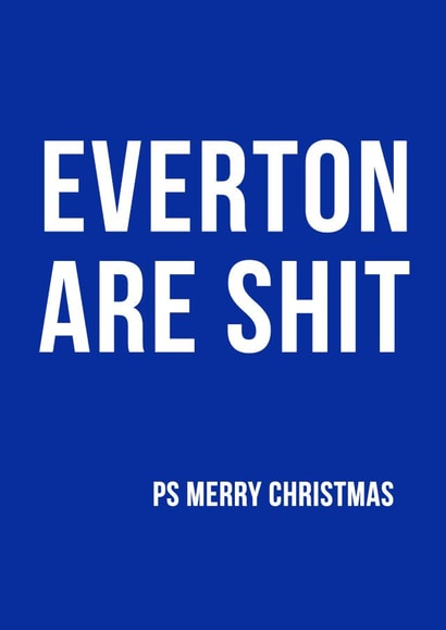 xmas everton Christmas Card 33527 created by Offside Cards