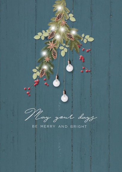 rustic country Christmas Card 25242 created by Lucy Ledger