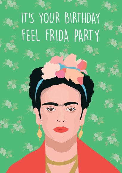 frida kahlo Birthday Card 7338 created by Rumble Cards