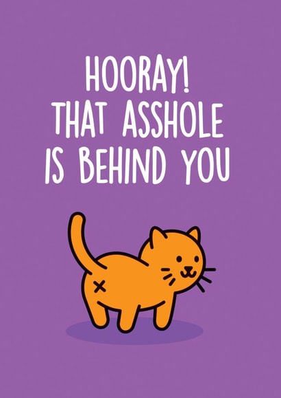 RUDE FUNNY Thinking of you Card 8533 created by Thirty Mussels